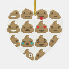 kack Emojis Keramikornament