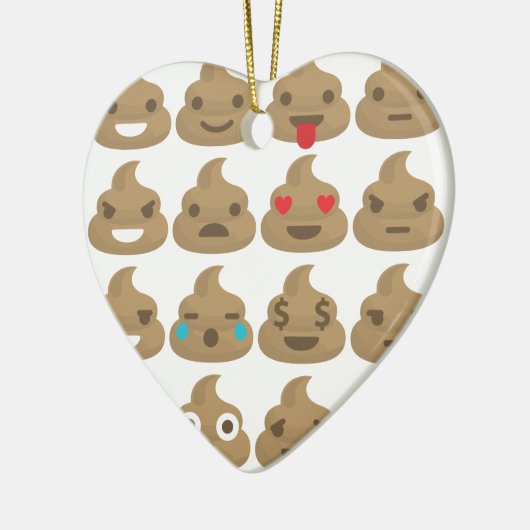 kack Emojis Keramikornament (Links)