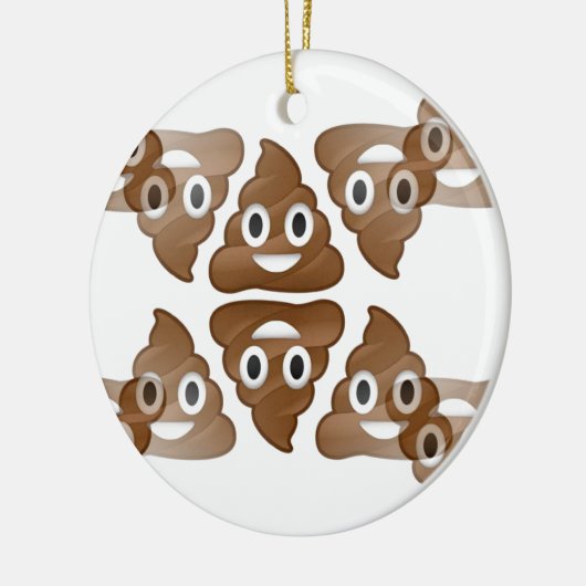 kack Emojis Keramikornament (Links)