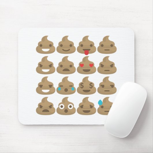 kack Emojis Mousepad (Mit Mouse)