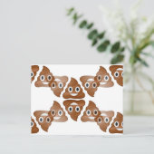 kack Emojis Postkarte (Stehend Vorderseite)