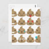 kack Emojis Postkarte (Vorne/Hinten)