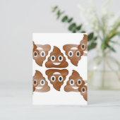kack Emojis Postkarte (Stehend Vorderseite)