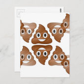 kack Emojis Postkarte (Vorne/Hinten)