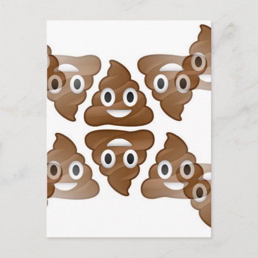 kack Emojis Postkarte (Vorderseite)