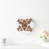 kack Emojis Runde Wanduhr (Zuhause)