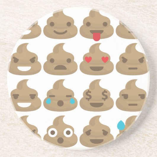 kack Emojis Untersetzer (Vorne)