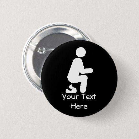 KACK Funny Customize Joke Button (Vorne & Hinten)