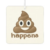 Kack Happens Emoji Autolufterfrischer (Vorderseite)