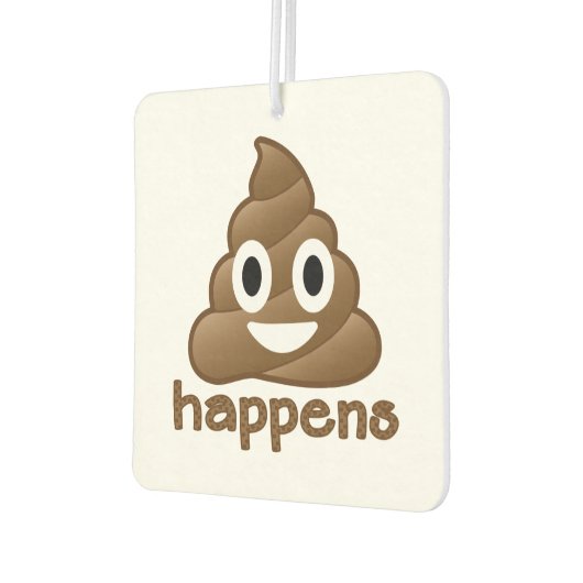 Kack Happens Emoji Autolufterfrischer (Links)