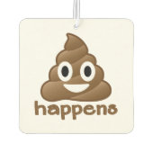 Kack Happens Emoji Autolufterfrischer (Rückseite)