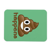 Kack Happens Emoji Magnet (Horizontal)