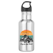 Kack im Wald Edelstahlflasche (Vorderseite)