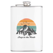 Kack im Wald Flachmann (Vorderseite)