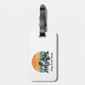 Kack im Wald Gepäckanhänger (Rückseite vertikal)