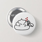 Kack in Liebe - Brootsch the PooPoo Button (Vorne & Hinten)