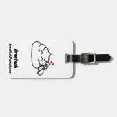 Kack in Liebe - Brootsch the PooPoo Gepäckanhänger (Vorderseite horizontal)