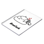 Kack in Liebe - Brootsch the PooPoo Notizblock (Linke Seite)