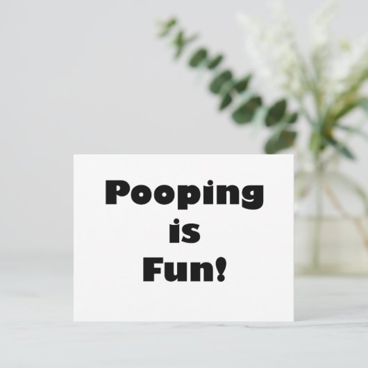 Kack ist Spaß! Postkarte (Stehend Vorderseite)