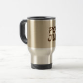 KACK JUICE Funny Coffee Mugs Reisebecher (Vorderseite Links)