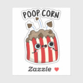 Kack Mais Funny Pop Mais Pun Aufkleber (Blatt)