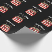 Kack Mais Funny Pop Mais Pun Dark BG Geschenkpapier (Ecke)