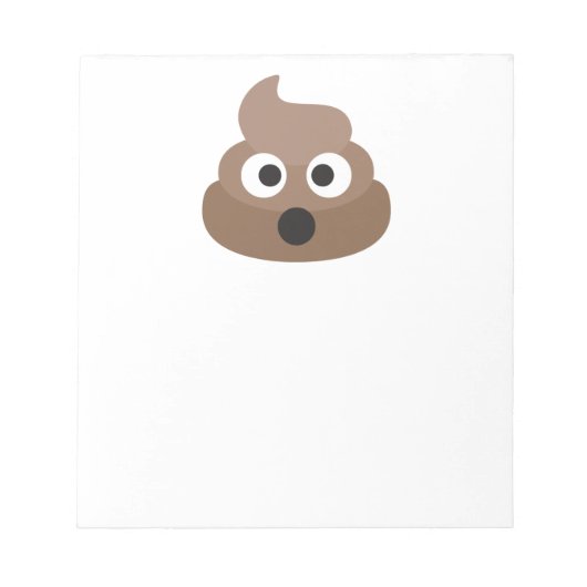 Kack Oh Emoji Notizblock (Vorderseite)