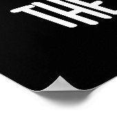 Kack Puns da Bomb Funny Poo Pun Dark BG Poster (Ecke)