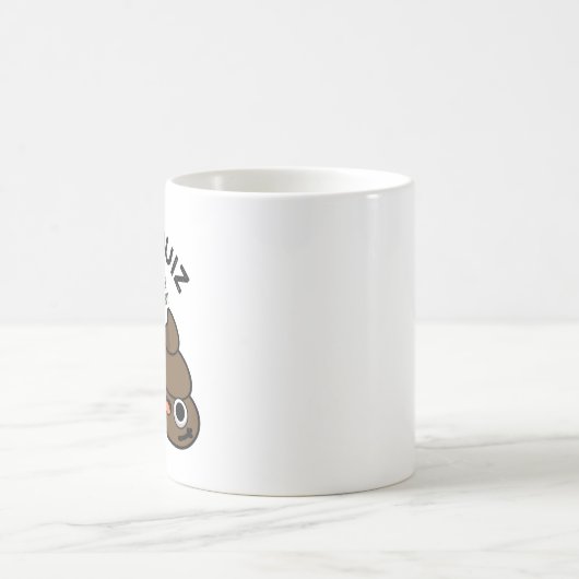 Kack Quiz Funny Poo Pun Kaffeetasse (Mittel)