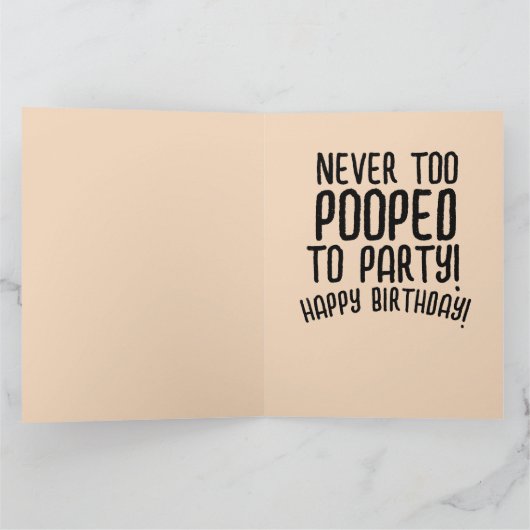 KACK SMILE FUNNY BIRTHDAY BIG GREETING CARD DANKESKARTE (Innenseite)