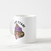Kack Star Funny Pop Star Pun Kaffeetasse (Vorderseite Links)
