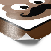 Kack viele Gesichter braun Fotodruck (Ecke)