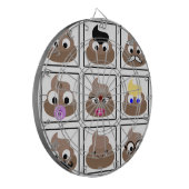 Kack viele Gesichter Dartscheibe (Vorderseite Links)