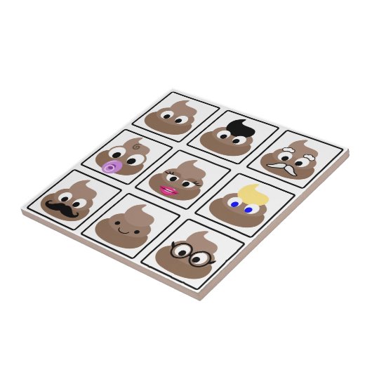 Kack viele Gesichter Fliese (Seite)