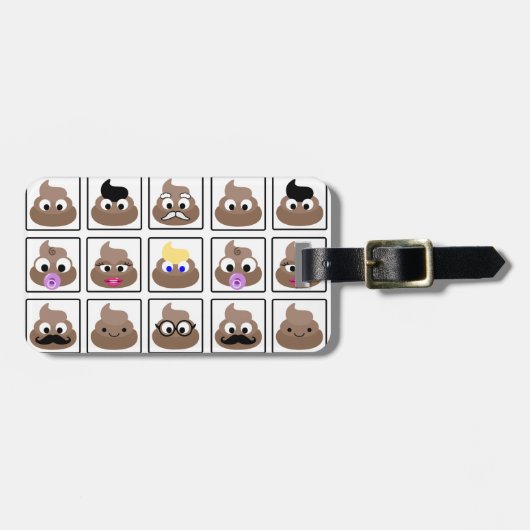 Kack viele Gesichter Gepäckanhänger (Vorderseite horizontal)