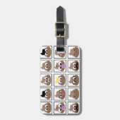 Kack viele Gesichter Gepäckanhänger (Vorderseite vertikal)