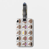 Kack viele Gesichter Gepäckanhänger (Rückseite vertikal)