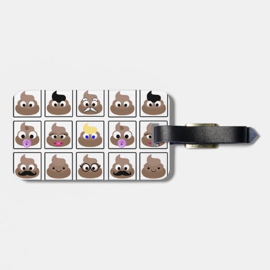 Kack viele Gesichter Gepäckanhänger (Rückseite horizontal)