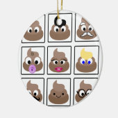 Kack viele Gesichter Keramik Ornament (Links)