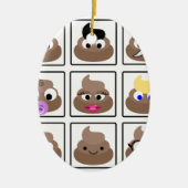 Kack viele Gesichter Keramikornament (Vorne)