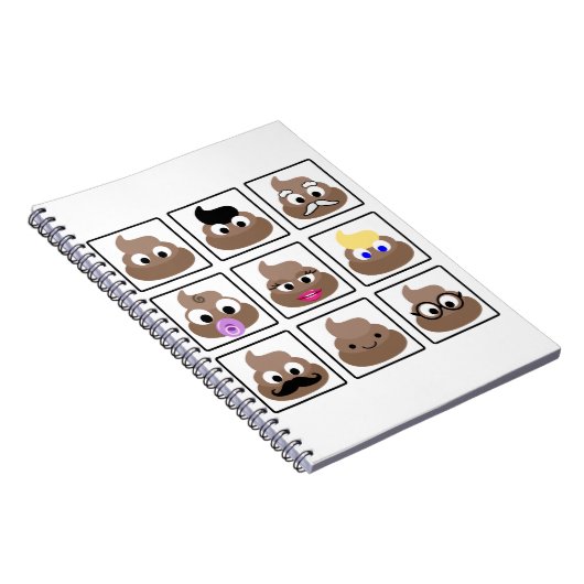 Kack viele Gesichter Notizblock (Rechte Seite)
