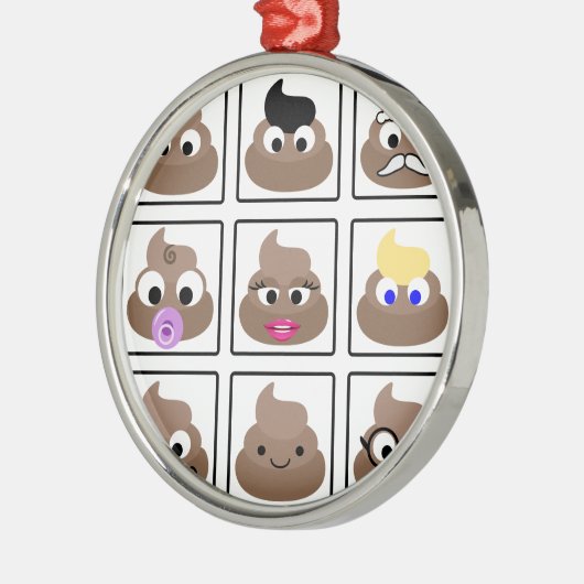 Kack viele Gesichter Ornament Aus Metall (Links)