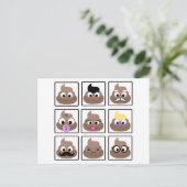 Kack viele Gesichter Postkarte (Stehend Vorderseite)