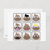 Kack viele Gesichter Postkarte (Vorne/Hinten)