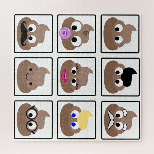 Kack viele Gesichter Puzzle (Horizontal)