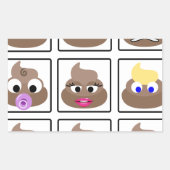 Kack viele Gesichter Rechteckiger Aufkleber (Vorderseite)