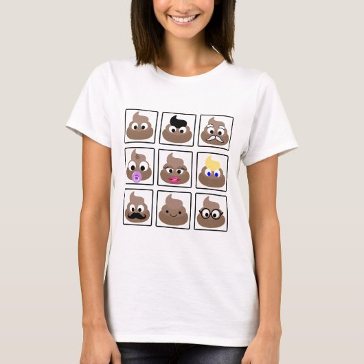 Kack viele Gesichter T-Shirt (Vorderseite)
