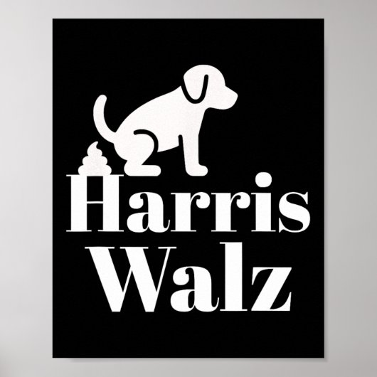 Kack zu Harris Wheimer Funny Political Poster (Vorne)
