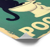 "Kacke du?" Funny Black Cats Poster (Ecke)