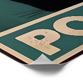 Kacke du? Funny Black Cats Poster (Ecke)